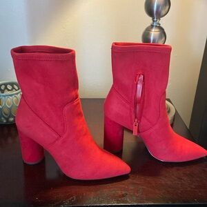 BCBGeneration Ally Stretch Microsuede Bootie